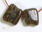 Preview: Golden Amphibolit, 2 flache Anhänger - Einzelstücke