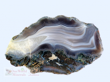 Preview: Botswana Achat-Scheibe, beidseitig handpoliert, ein Unikat