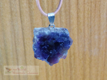 Preview: Amethyst Anhänger, handpoliertes Einzelstück, mit Silberöse