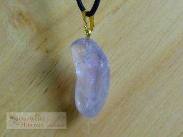 Preview: Amethyst, Schmuckanhänger mit Goldöse, Einzelstück