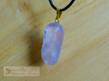 Preview: Amethyst, Schmuckanhänger mit Goldöse, Einzelstück