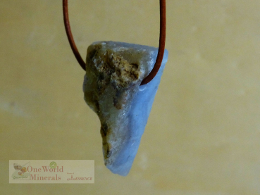 Preview: Chalcedon Schmuckanhänger - handgeschliffen,  Einzelstück