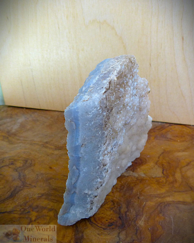 Chalcedon, flacher Rohstein