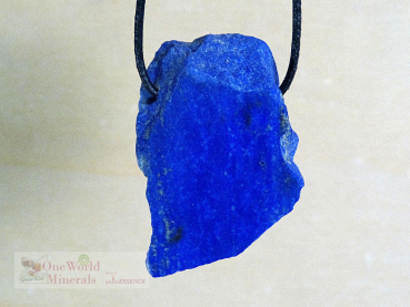 Lapislazuli Schmuckanhänger, handgeschliffen, Einzelstück