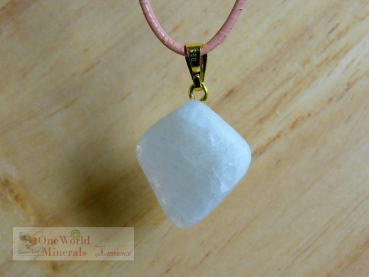 Preview: Mondstein, Schmuckanhänger mit Goldöse, Einzelstück