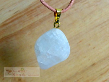 Preview: Mondstein, Schmuckanhänger mit Goldöse, Einzelstück