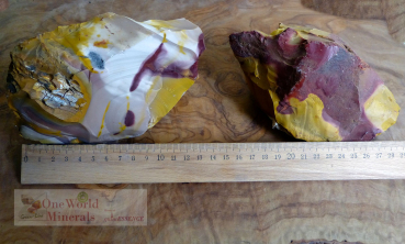 Preview: 2 perfekte, rohe Mookaite aus Australien