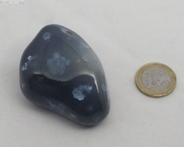 Großer Achat grau gebändert, "Plum", Botswana