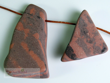 2  Printstone Anhänger , Australien - Einzelstücke