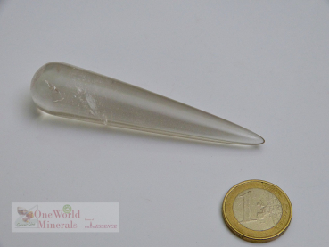 Preview: Rauchquarz Massegegriffel, handgeschliffen (Deutschland), 2 Stück