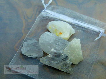 Bergkristall Wassersteine im Organzabeutel  - quintESSENCE Wassersteine - im günstigen 3er Pack