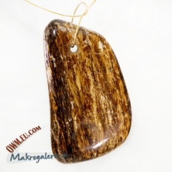 Golden Amphibolit, Australien, Anhänger, gebohrt, 3 Stück