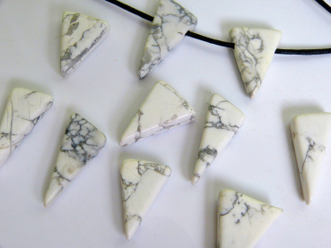 Preview: Magnesit Schmuckanhänger, 10 Stück