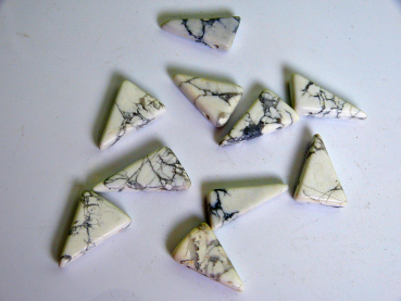 Preview: Magnesit Schmuckanhänger, 10 Stück