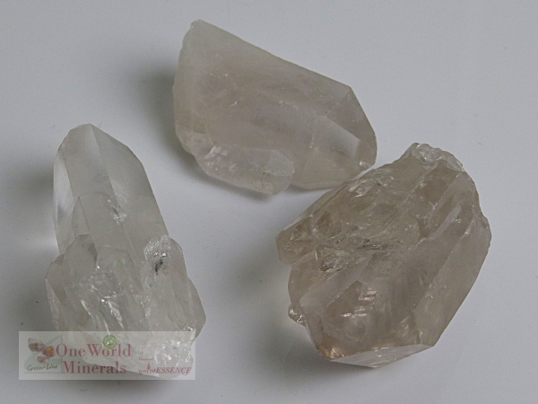 3 besondere Bergkristall Spitzen aus Brasilien, Einzelstücke