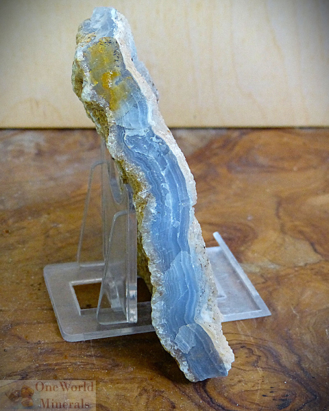 Chalcedon, flacher Rohstein
