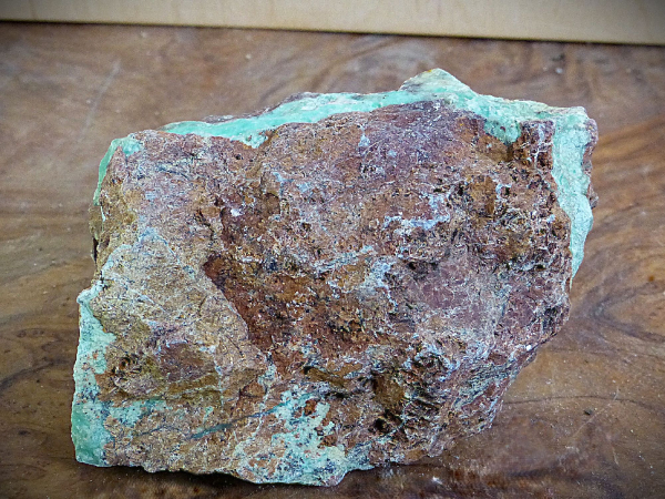 Chrysopras Rohstein aus Tansania