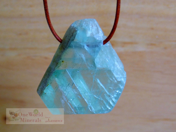 Fluorit Schmuckanhänger, handpoliert, Einzelstück