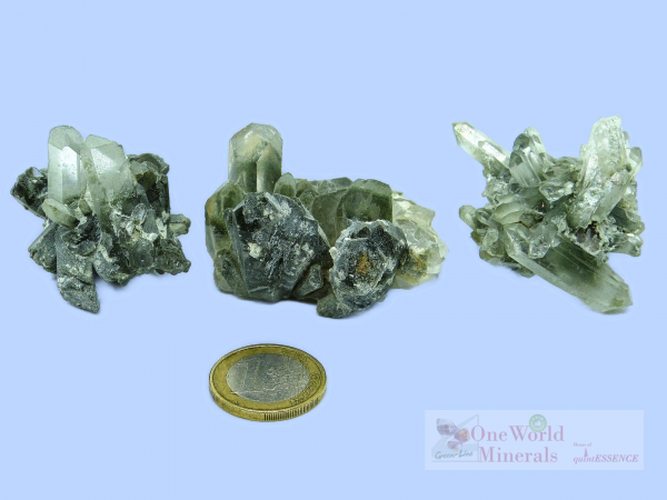 3 kleine Bergkristallstufen, Skardu, Pakistan/Himalaya