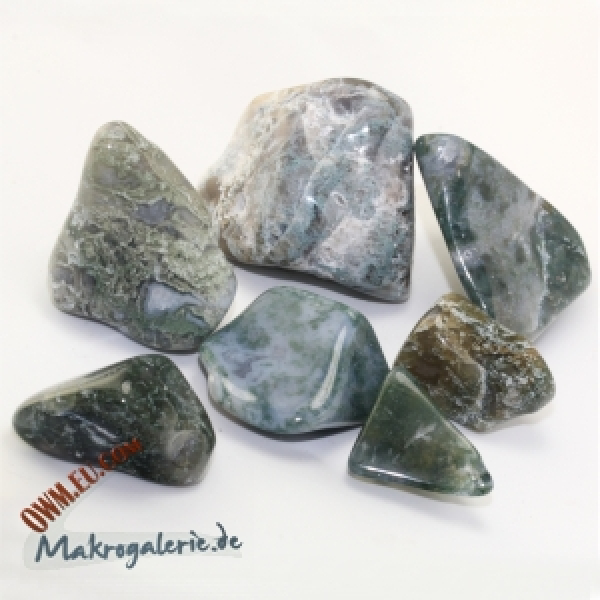 Moosachat Trommelsteine  200g Pack