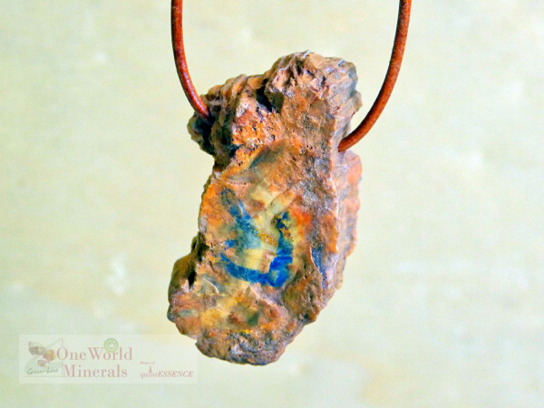 Versteinertes Holz, Anhänger handgeschliffen - Unikat