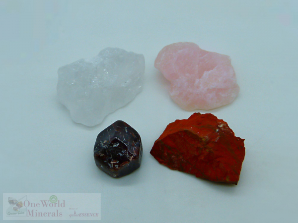 "Muladhara-Chakra, Wurzelchakra, Basischakra" - quintESSENCE Chakra Wassersteine im Organza-Beute l- im günstigen 3er Pack