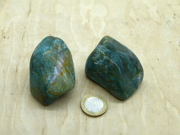 Fuchsit-Quarz (ehem.Prasem) Trommelsteine Australien