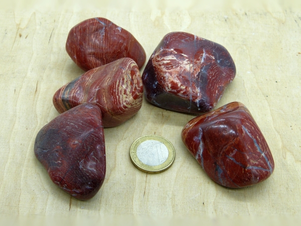 Schlangenhautjaspis Trommelsteine Australien