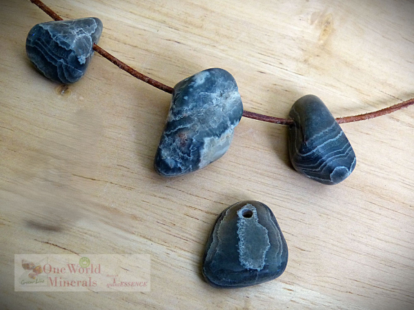 4 kleine Ashburton Agate Anhänger
