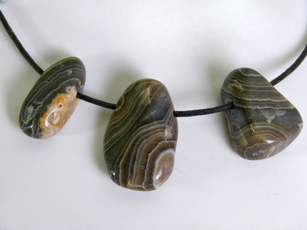 Ashburton Agate Schmuckanhänger,  3 Stück