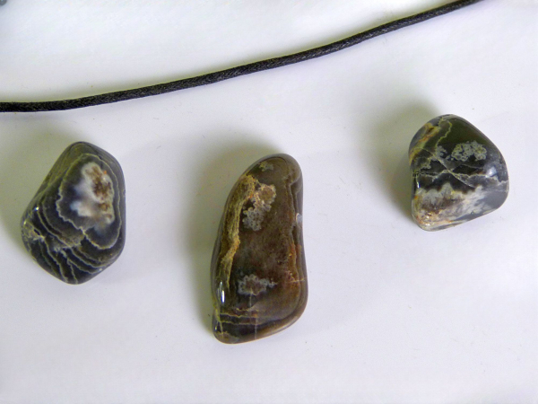 Ashburton Agate Schmuckanhänger,  3 Stück