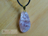 Amethyst, Schmuckanhänger mit Goldöse, Einzelstück