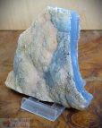 Chalcedon, flacher Rohstein